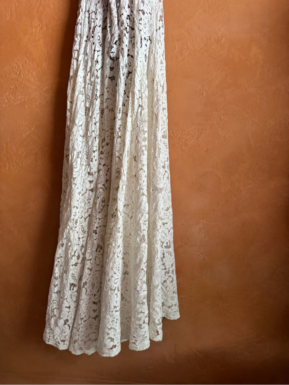 Lulus Love of Details White Lace Maxi Bodysuit Bridal Size Small - Picture 6 of 9